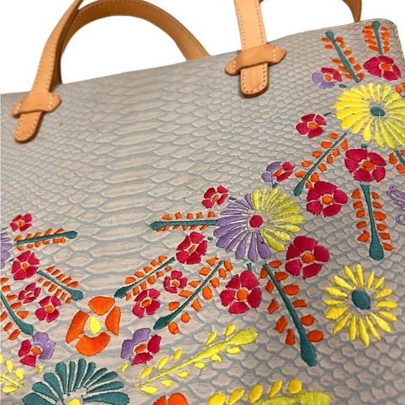 Consuela Songbird Bag Embroidered Flowers Tote - Picture 7 of 7